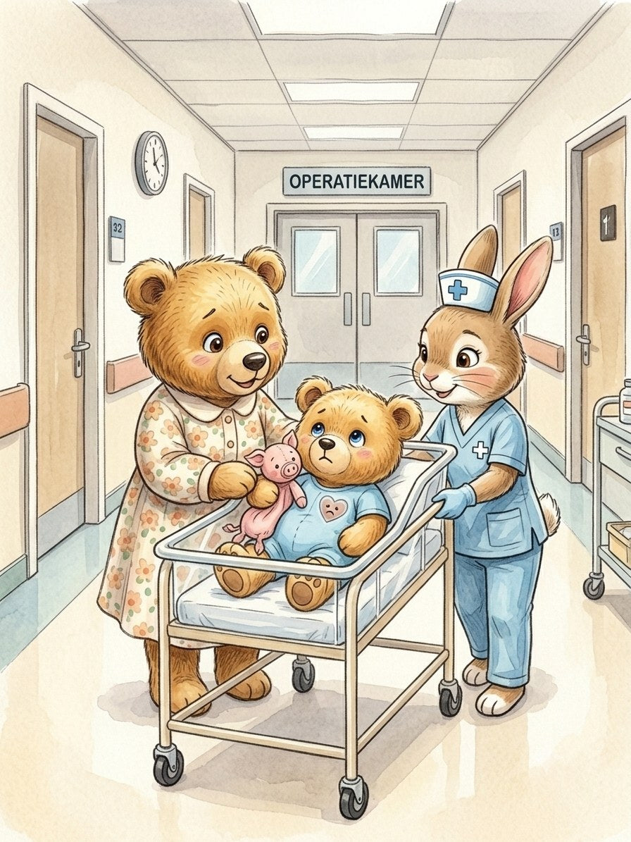 Illustratie uit Rémi in het ziekenhuis